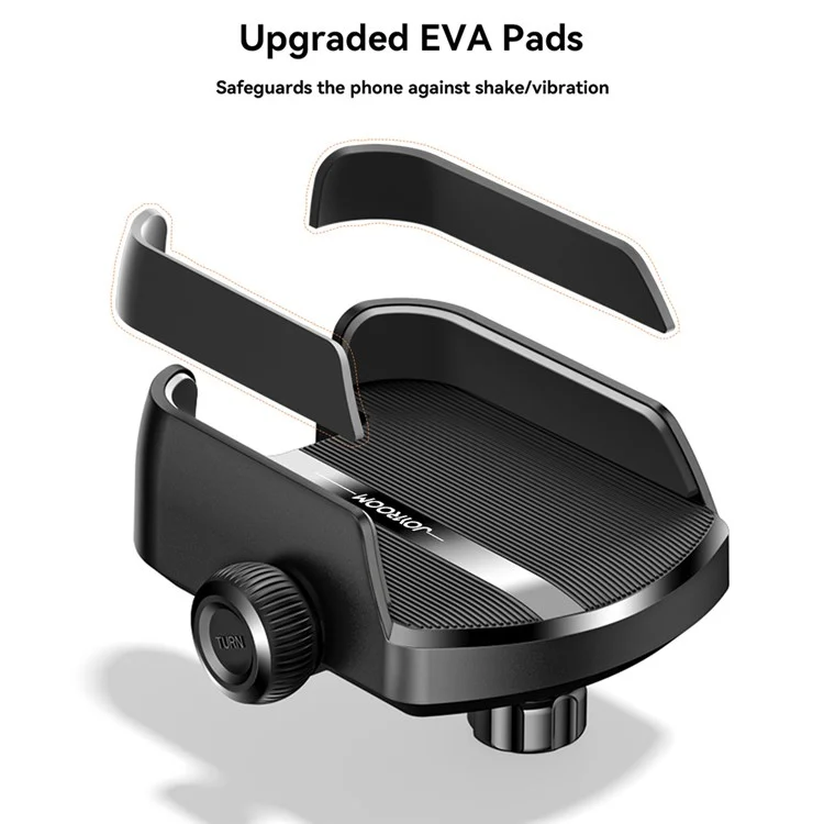 JOYROOM JR-ZS431 Bicycle Handlebar Phone Holder 360 Degree Rotation Cellphone Bracket - Black