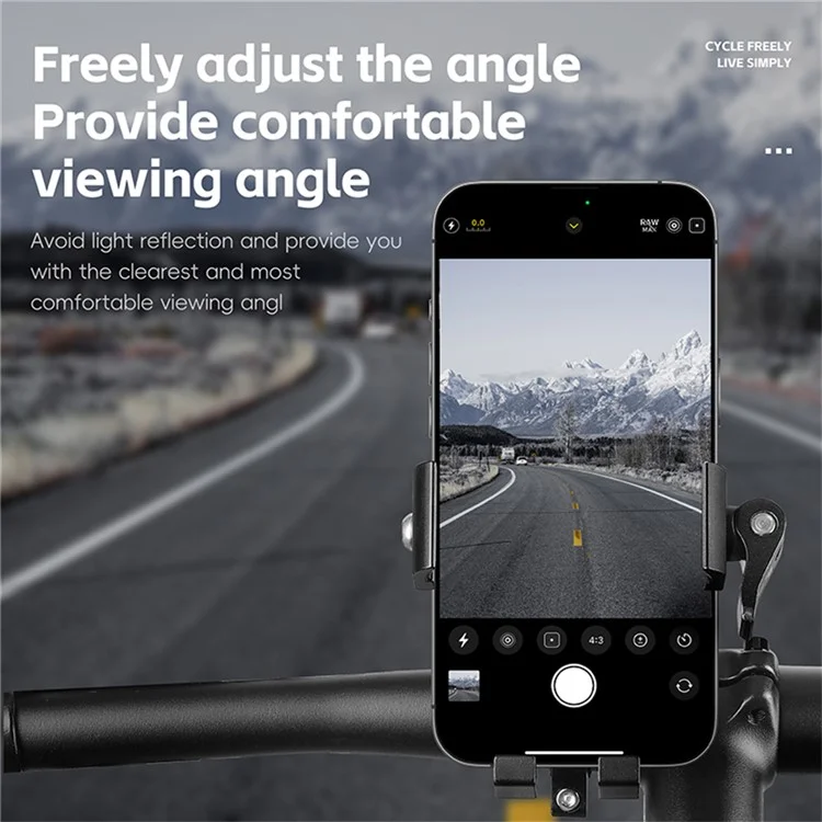 WEST BIKING Велосипедный держатель для телефона с поворотом на 360 градусов, алюминиевый кронштейн для навигации для шоссейного и горного велосипеда - Черный+Красный / Для руля велосипеда