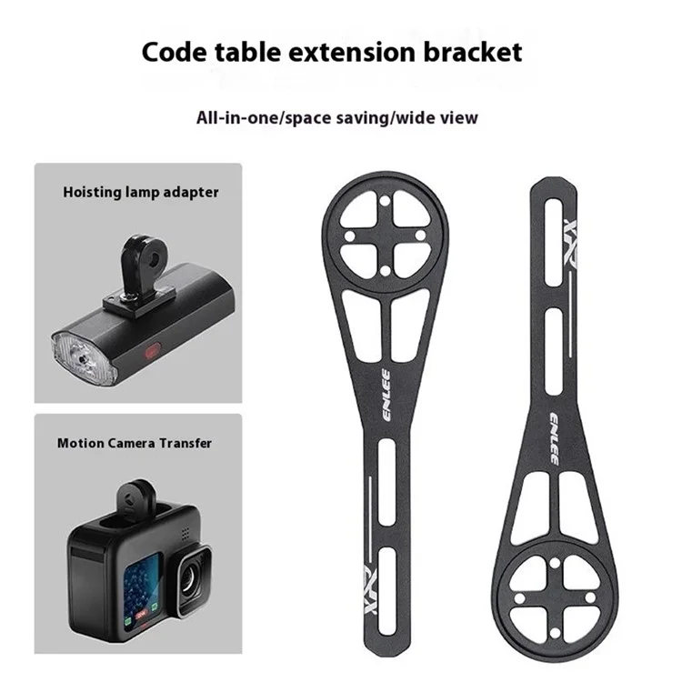 ENLEE E22135 Bike Computer Extension Mount Road Bicycle Aero Handlebar Flashlight Holder Adapter