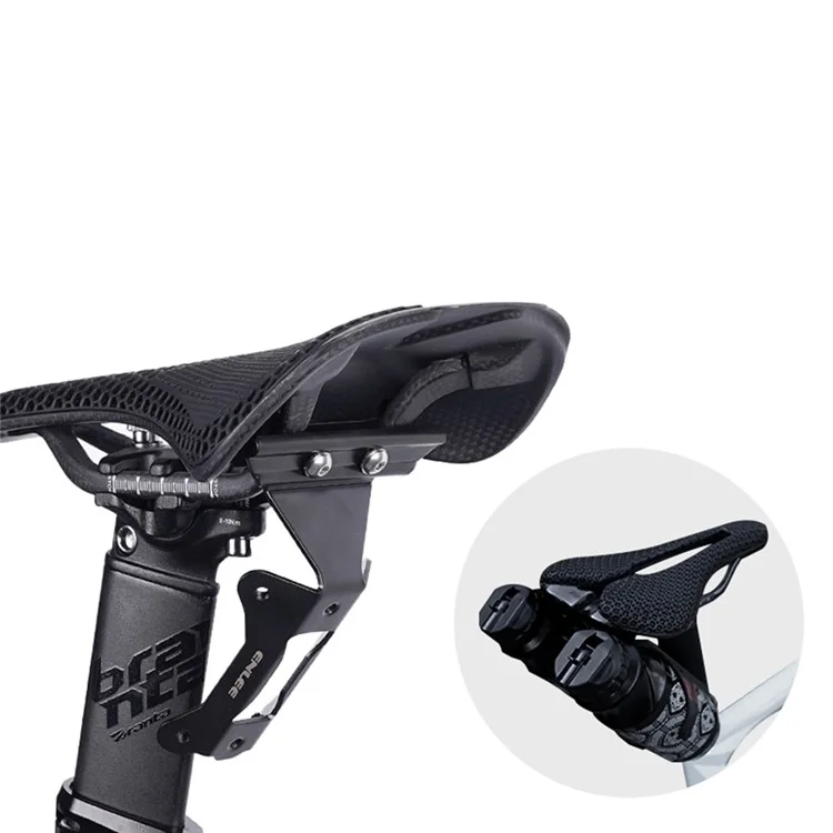 ENLEE Bike Saddle Water Bottle Cage Converter Seat Extender for Mountain Road Bike Bottle Holder Extension - E2511 Single Bottle