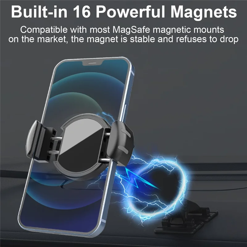 PJ-02 Pinça Magnética Universal para Telefone Compatível com Suporte MagSafe Telescópica