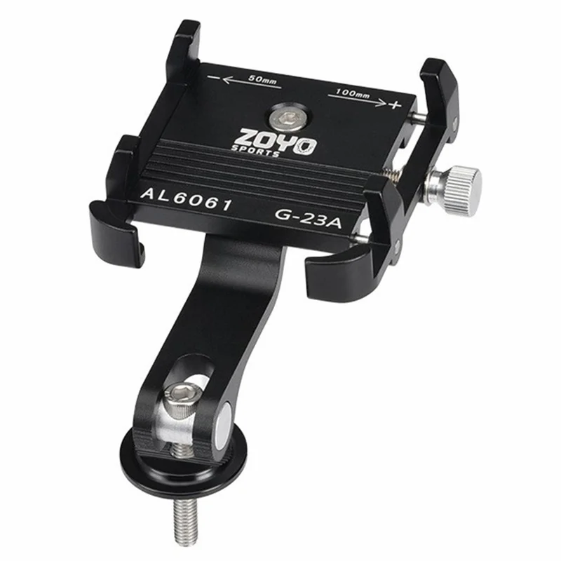 ZOYOSPORTS ZY-G23A Supporto per telefono da bicicletta da montagna Supporto per telefono da motocicletta e bicicletta elettrica in lega di alluminio rotante