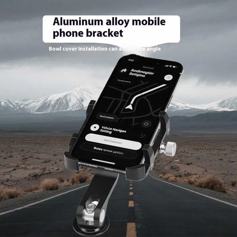 ZOYOSPORTS ZY-G23A Supporto per telefono da bicicletta da montagna Supporto per telefono da motocicletta e bicicletta elettrica in lega di alluminio rotante