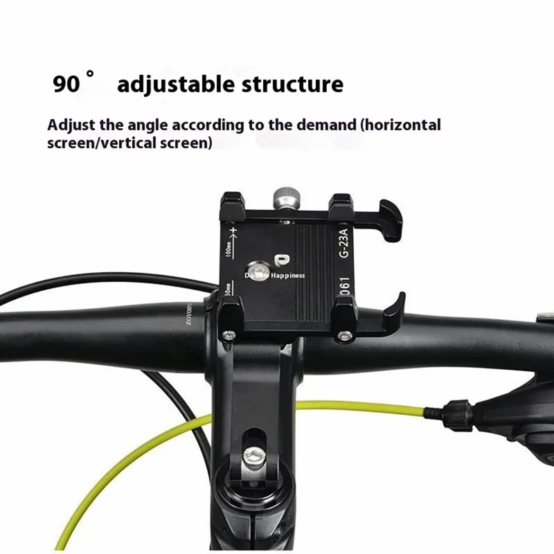 ZOYOSPORTS ZY-G23A Supporto per telefono da bicicletta da montagna Supporto per telefono da motocicletta e bicicletta elettrica in lega di alluminio rotante