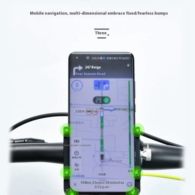 ZOYOSPORTS ZY-G20 Bike Phone Holder Motorcycle MTB Bicycle E-Bike Aluminum Alloy Navigation Stand