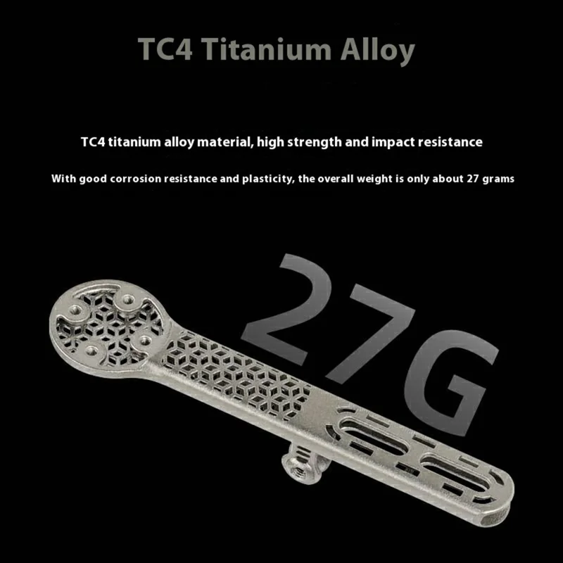GUB Ti708 Soporte de Ordenador para Bicicleta de Carretera con Manillar Integrado, Fabricado en Titanio Aleación Hueco Impreso en 3D