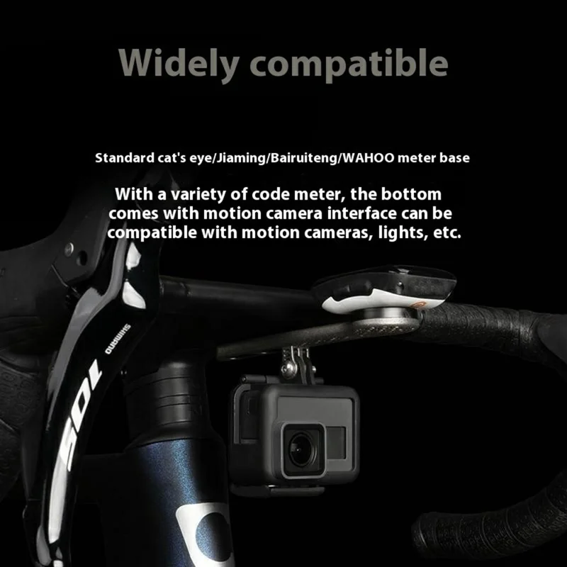GUB Ti708 Soporte de Ordenador para Bicicleta de Carretera con Manillar Integrado, Fabricado en Titanio Aleación Hueco Impreso en 3D