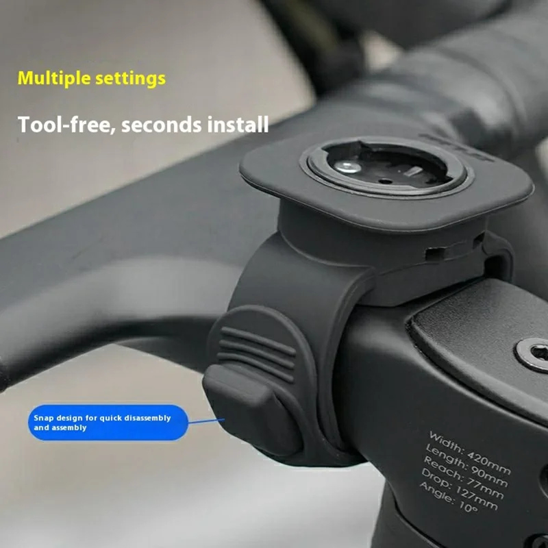 GUB 630 Halterung für Fahrradcomputer für Rennrad und Mountainbike, Silikonhalterung mit Stoßdämpfung für Fahrrad-Tachometer