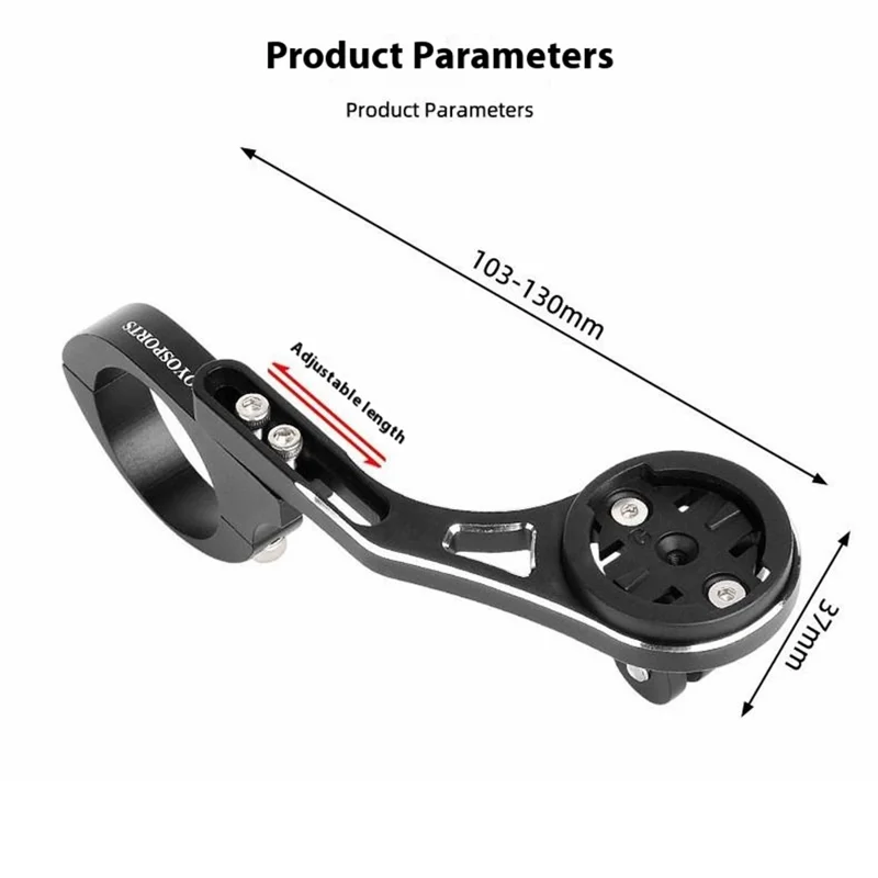 ZOYOSPORTS ZY-F205 Soporte de extensión ajustable para ordenador de bicicleta de aleación de aluminio