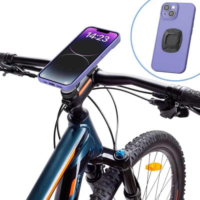 HL-143H Outdoor Fahrrad-Handyhalterung aus Aluminium für Lenkervorbau mit Schnellspanner Handyhalter