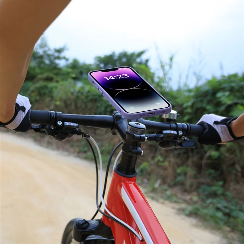 HL-143H Outdoor Fahrrad-Handyhalterung aus Aluminium für Lenkervorbau mit Schnellspanner Handyhalter