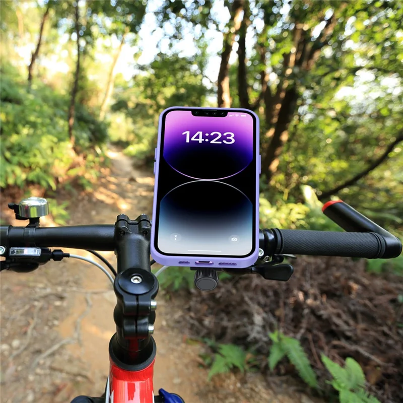 Supporto per telefono da manubrio per bicicletta HL-143M per ciclismo su strada e mountain bike, rotante, con rilascio rapido, supporto per navigazione