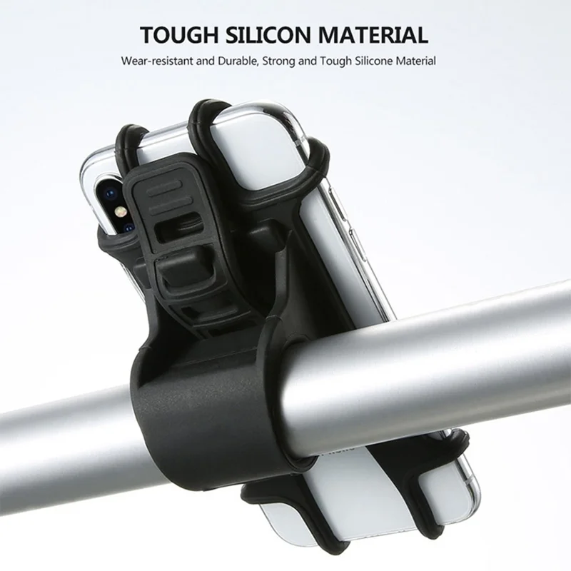 Supporto per Telefono da Bicicletta in Silicone - Supporto Universale per Smartphone da Ciclismo Esterno