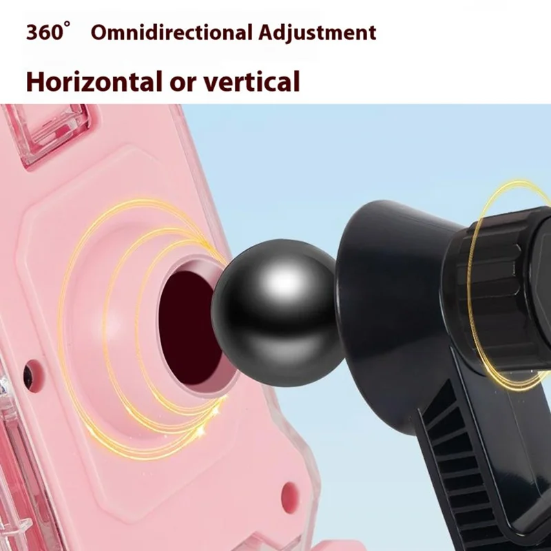 HW-KFM22 Motorcycle Bicycle Rearview Mirror Phone Mount Navigation Holder with Helmet Design Sun Rain Cover - Pink