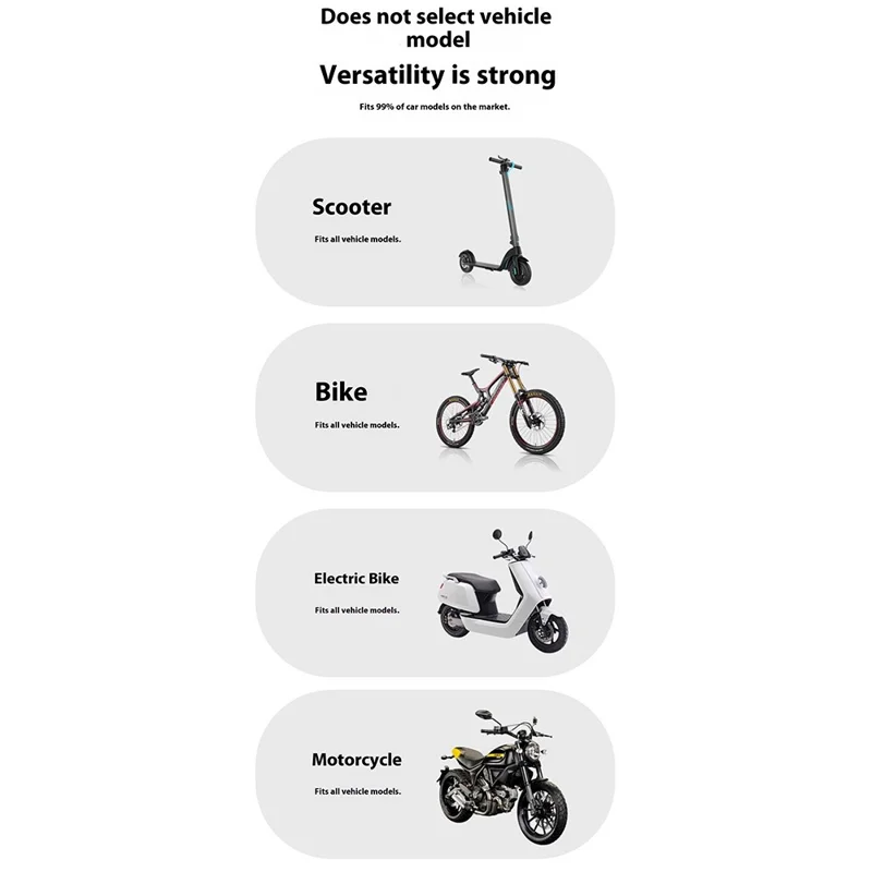 Electric Bike Bicycle MTB Bike Handlebar Phone Mount 4.7-7.1 Inch Cellphone Navigation Holder - Blue