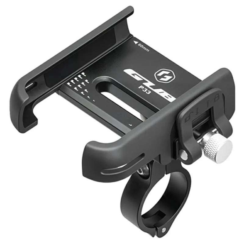 GUB P33 Schnellverschluss-Fahrrad-Handyhalterung, Aluminiumlegierung, Rotationsklemmstil, Fahrrad-Handyhalter