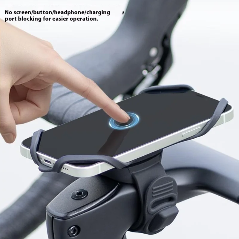 Supporto per telefono in silicone GUB P9 per bicicletta, supporto per manubrio della bicicletta rotante per e-bike, scooter, bicicletta pieghevole