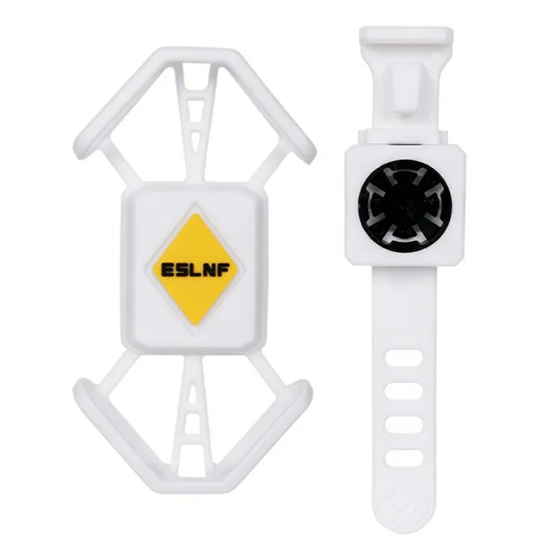 ESLNF 08CN0142 Universal Phone Mount Silicone Quick Release Handlebar Cellphone Holder for Bike Motorcycle - White