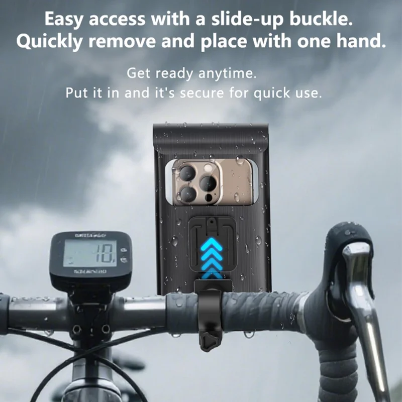 YESIDO C333 360 Degree Rotation Phone Holder Waterproof Bag for Bicycle Electric Bike Handlebar Mount