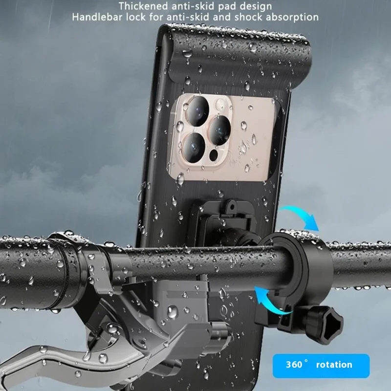 YESIDO C333 360 Degree Rotation Phone Holder Waterproof Bag for Bicycle Electric Bike Handlebar Mount