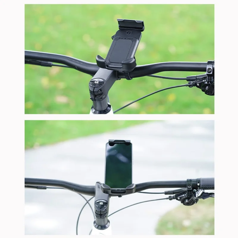 GUB P18 Roteerbare telefoonhouder voor fiets / E-bike / Scooter, schokabsorberend, snelkoppelingshoudertje voor mobiele telefoon