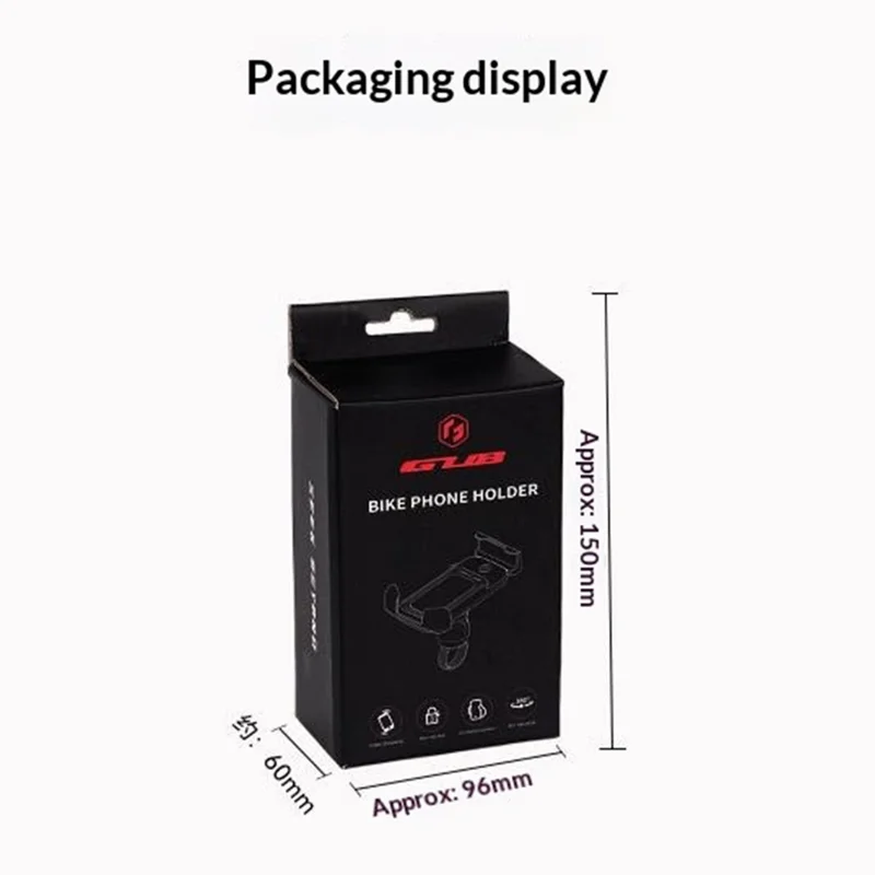 GUB P18 Roteerbare telefoonhouder voor fiets / E-bike / Scooter, schokabsorberend, snelkoppelingshoudertje voor mobiele telefoon