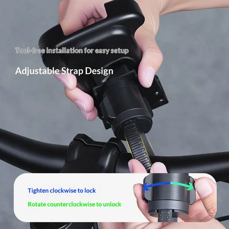 GUB P18 Roteerbare telefoonhouder voor fiets / E-bike / Scooter, schokabsorberend, snelkoppelingshoudertje voor mobiele telefoon