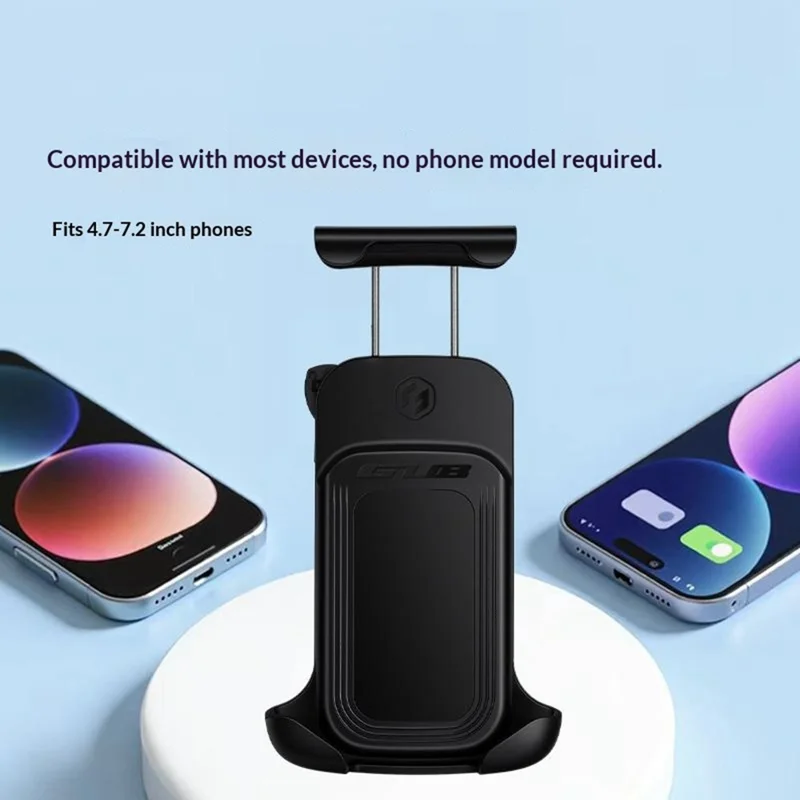GUB P18 Roteerbare telefoonhouder voor fiets / E-bike / Scooter, schokabsorberend, snelkoppelingshoudertje voor mobiele telefoon