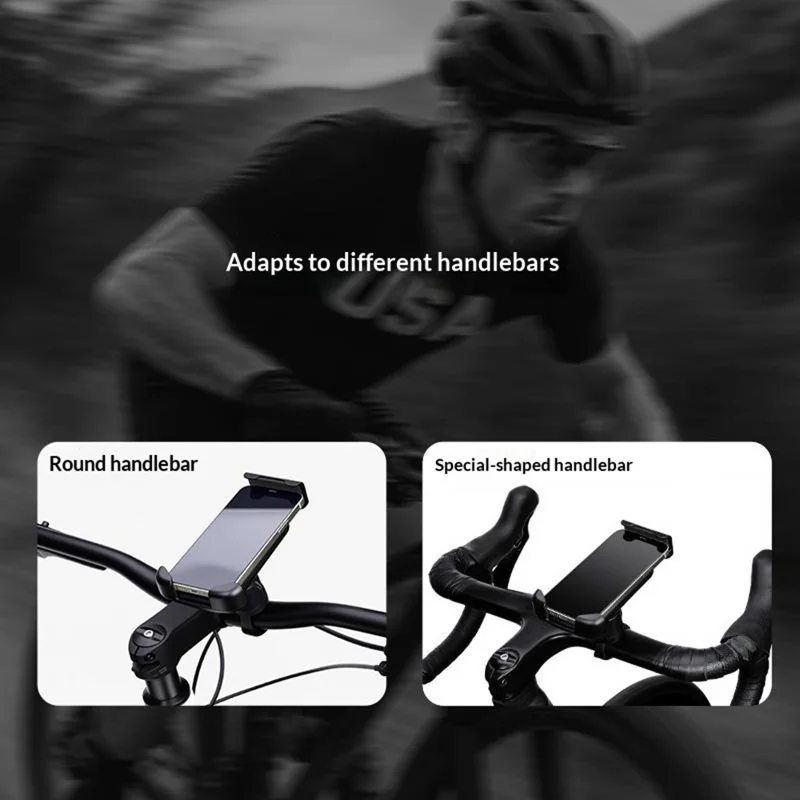 GUB P18 Roteerbare telefoonhouder voor fiets / E-bike / Scooter, schokabsorberend, snelkoppelingshoudertje voor mobiele telefoon