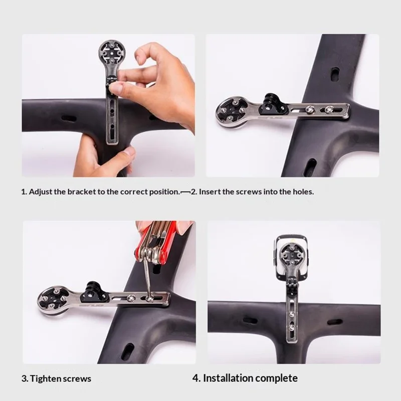 Support pour ordinateur de vélo en alliage de titane GUB Ti705, support léger pour ordinateur de cyclisme extérieur pour guidon