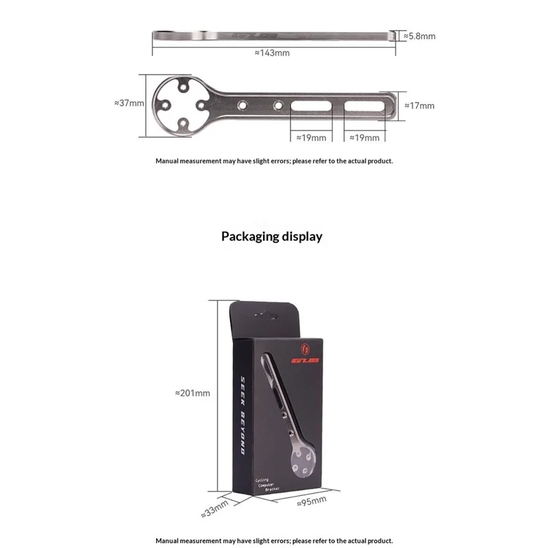 Support pour ordinateur de vélo en alliage de titane GUB Ti705, support léger pour ordinateur de cyclisme extérieur pour guidon