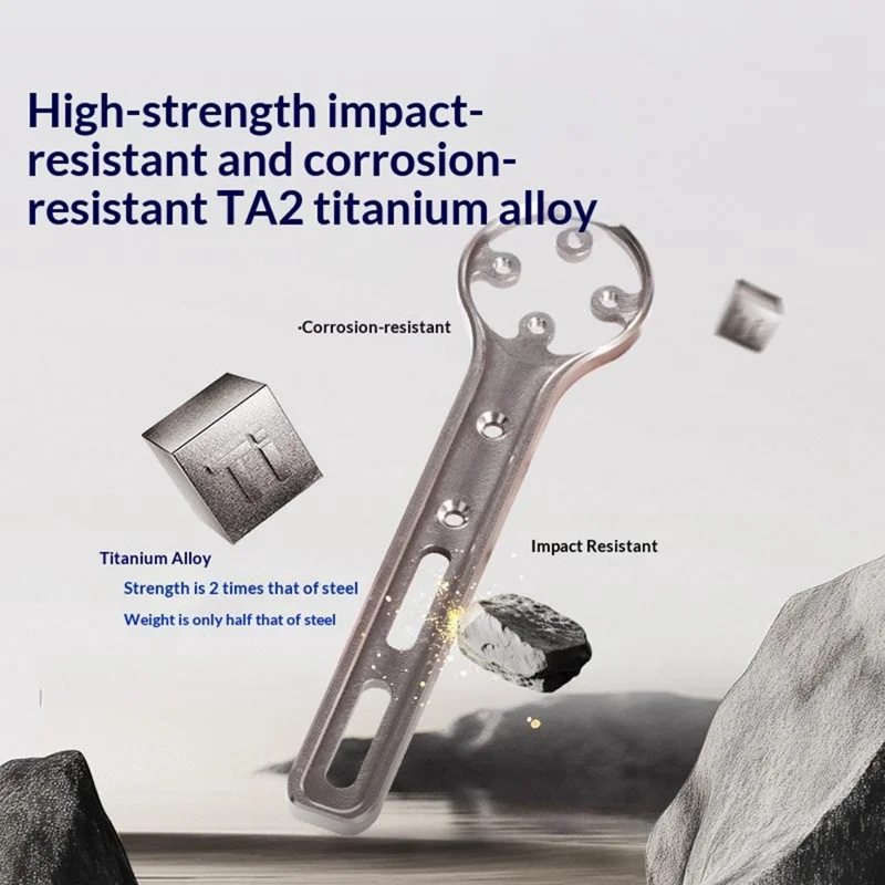 Support pour ordinateur de vélo en alliage de titane GUB Ti705, support léger pour ordinateur de cyclisme extérieur pour guidon