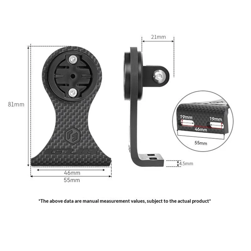 GUB 693 Multifunktions-Carbon-Fahrrad-Computer-Erweiterungshalterung für Garmin Cateye Wahoo Bryton Magene