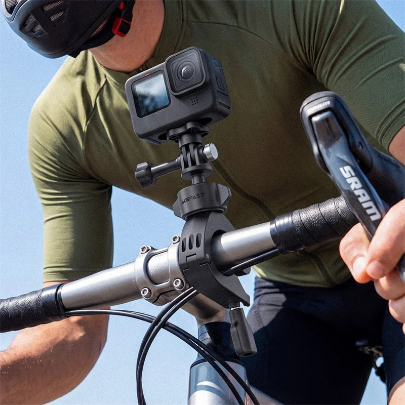 ACEFAST E50 Cykelkarmhållare 360-graders rotation för actionkameror digitala kameror