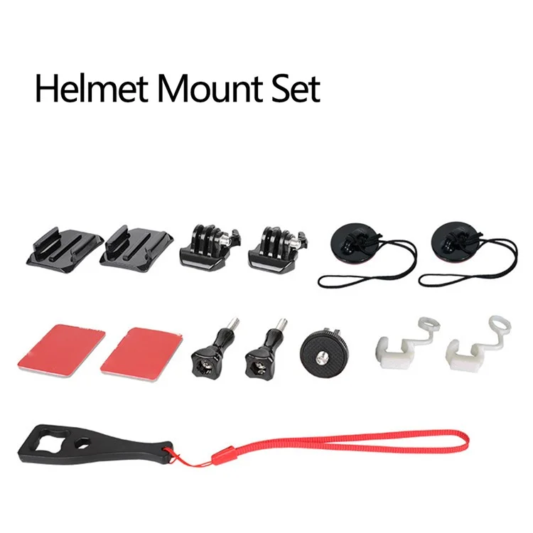 Helmet Bracket Mount Set for Insta360 , Action Camera Aluminum Alloy Motorcycle Mount Kit