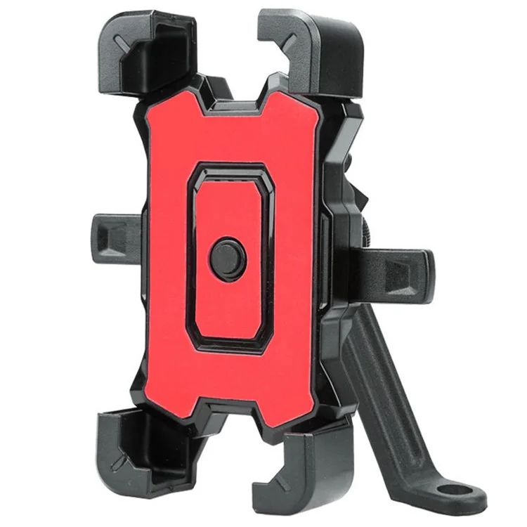 ABS+PC Phone Holder Motorcycle Bike Rearview Mirror Cellphone Mount for 4.8-6.8 inch Mobile Phones - Red