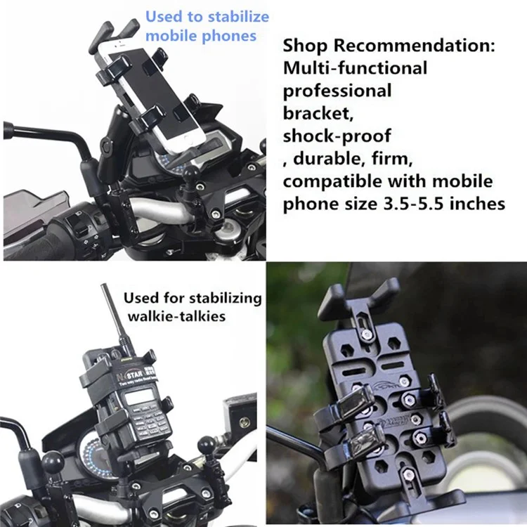 KEWING M12 Suporte de Telefone Celular para Bicicleta Motocicleta - Tipo Retrovisor