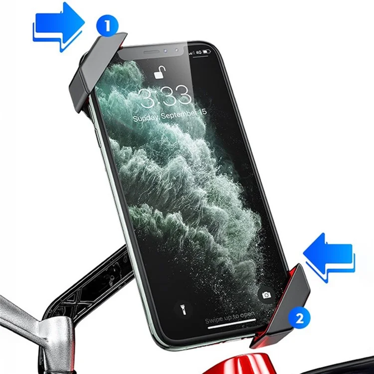 KEWING M12 Suporte de Telefone Celular para Bicicleta Motocicleta - Tipo Retrovisor
