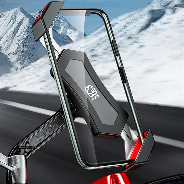 KEWING M12 Suporte de Telefone Celular para Bicicleta Motocicleta - Tipo Retrovisor