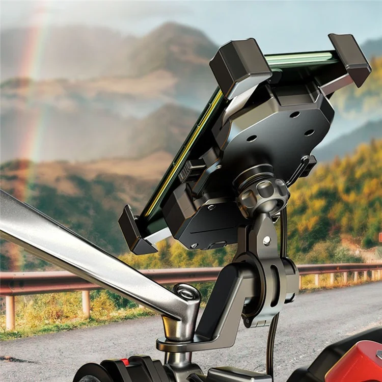 KEWIG M11 4-Claw Bicycle Phone Mount Quick Release Handlebar Phone Holder for 3.5-6.5 inch Mobile Phones