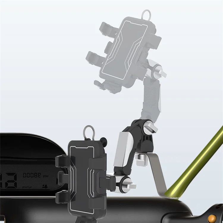 MT2301 Bike Phone Holder Bicycle Quick Release Phone Mount 360 Degree Rotating Handlebar Phone Bracket