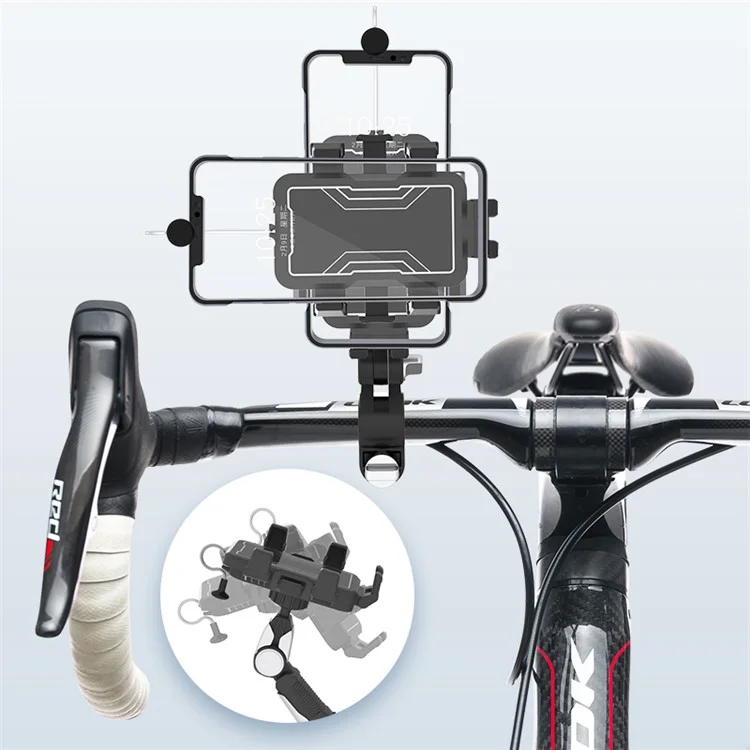 MT2301 Bike Phone Holder Bicycle Quick Release Phone Mount 360 Degree Rotating Handlebar Phone Bracket