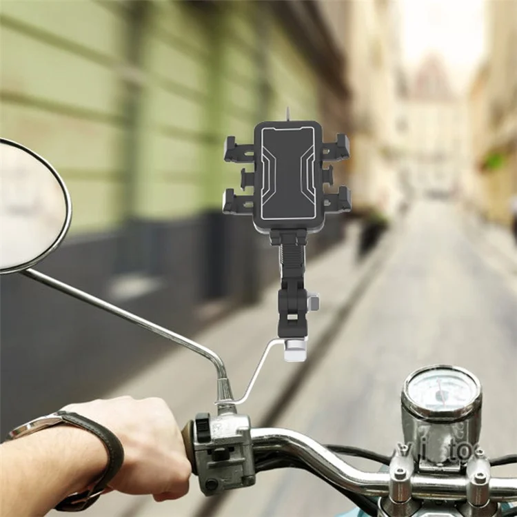 MT2301 Bike Phone Holder Bicycle Quick Release Phone Mount 360 Degree Rotating Handlebar Phone Bracket