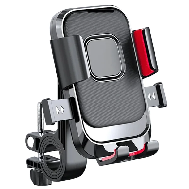 Electric Bike Motorcycle Handlebar  /  Rearview Mirror Mount Mobile Phone Holder Navigation Bracket - Handlebar Mount  /  Red