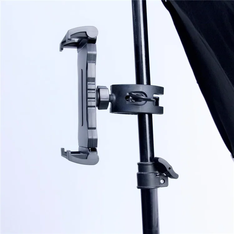 L101+M012 Bicycle Cell Phone Holder for Tablets Adjustable Clamping Clip Bracket