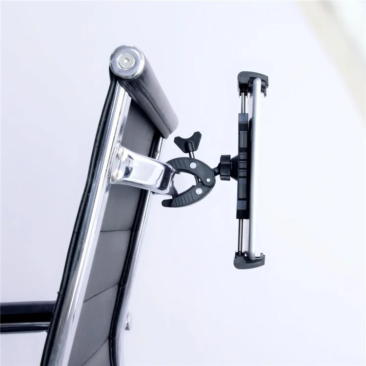 L101+M012 Bicycle Cell Phone Holder for Tablets Adjustable Clamping Clip Bracket