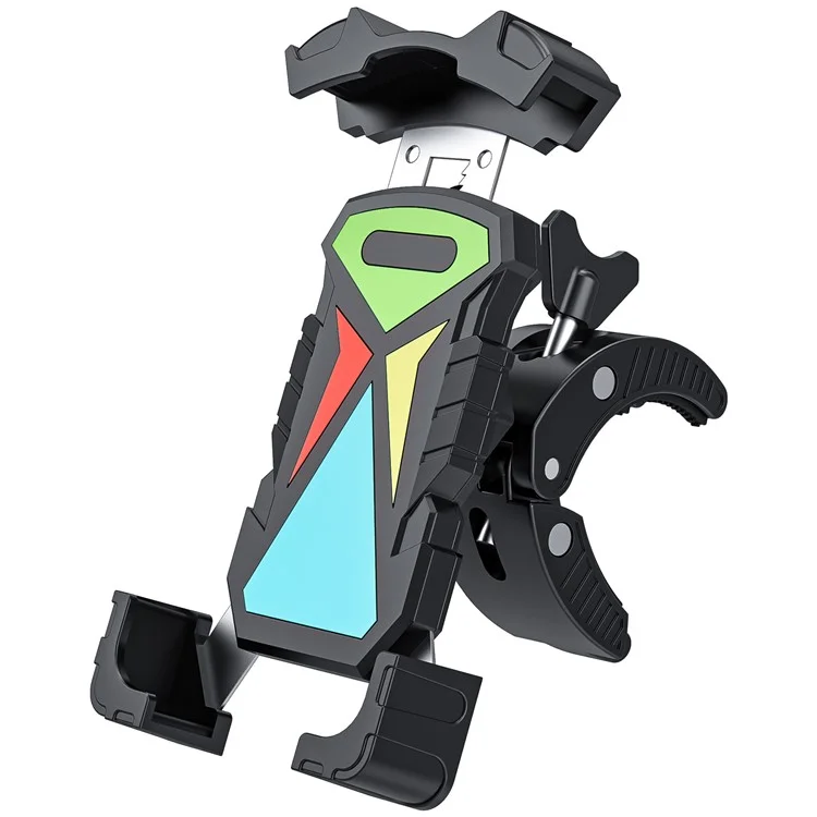 L101+M011 Bicycle Handlebar Phone Holder E-Bike Motorcycle Fixed Phone Mount for Cycling - Multi-color