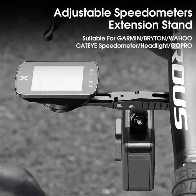 WEST BIKING YP0719356 Велосипедный компьютер Держатель Алюминиевый сплав Циклинг Спидометр Велосипедная рукоятка Кронштейн