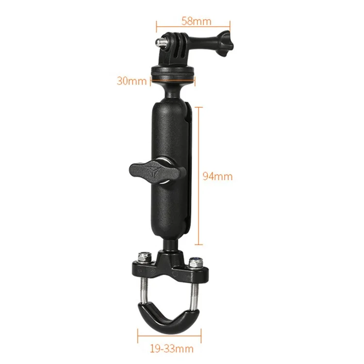 Support pour caméra MOTOWOLF MDL3519 Support de guidon de moto Support d'enregistreur de conduite