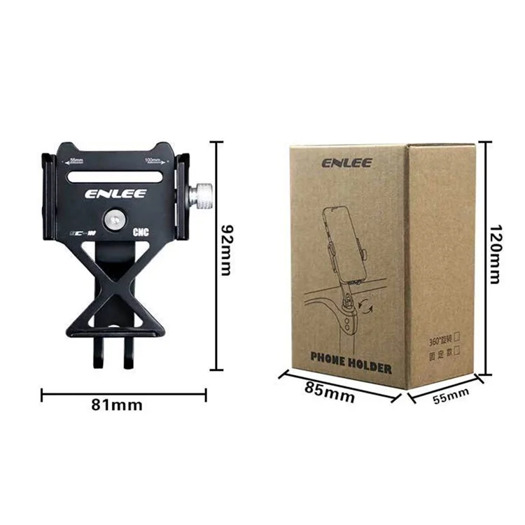 ENLEE SC-100 Suporte para Telefone de Bicicleta de Estrada MTB Haste do Guidão em Liga de Alumínio 